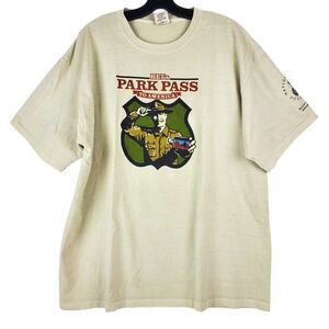 LIFE IS GOOD Shirt Adult XL White REI'S PARK PASS TO AMERICA Spell Out Outdoor